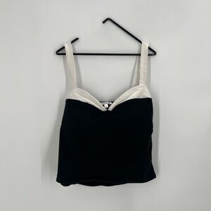 Reformation Harlan Two Tone Knitted Tank Top